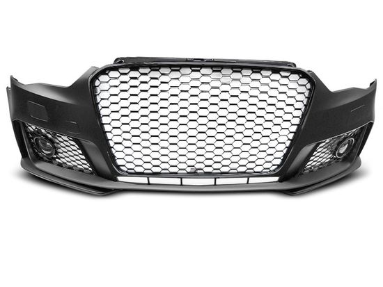 Передний бампер RS3 STYLE GLOSSY BLACK для Audi A3 8V