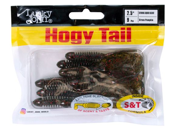 Твистеры съедоб. искусст. LJ Pro Series Hogy Tail 2,5in (06.35)/PA03 9шт.