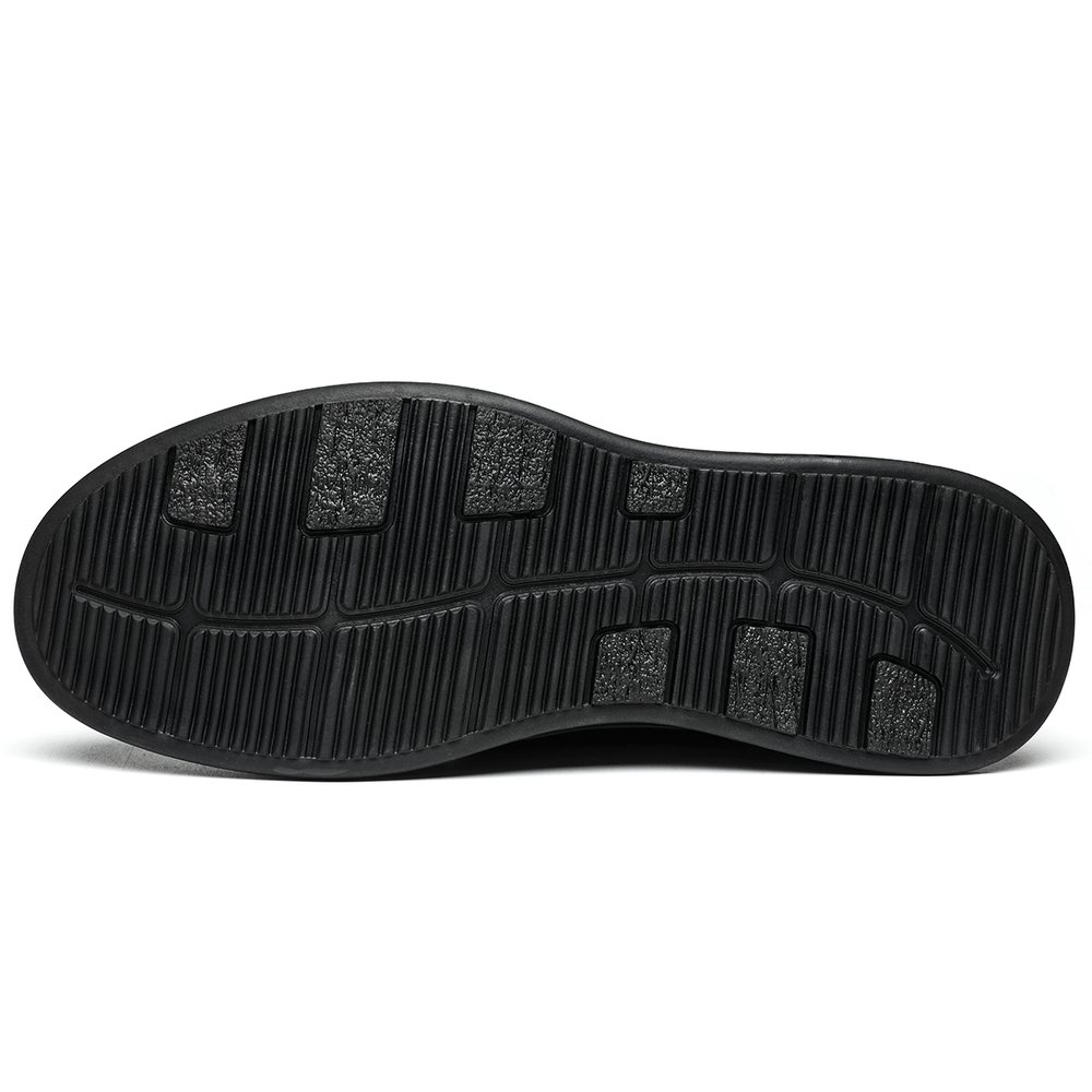 CHINT Cow Split Leather Men"s Casual Shoes Men"s Black