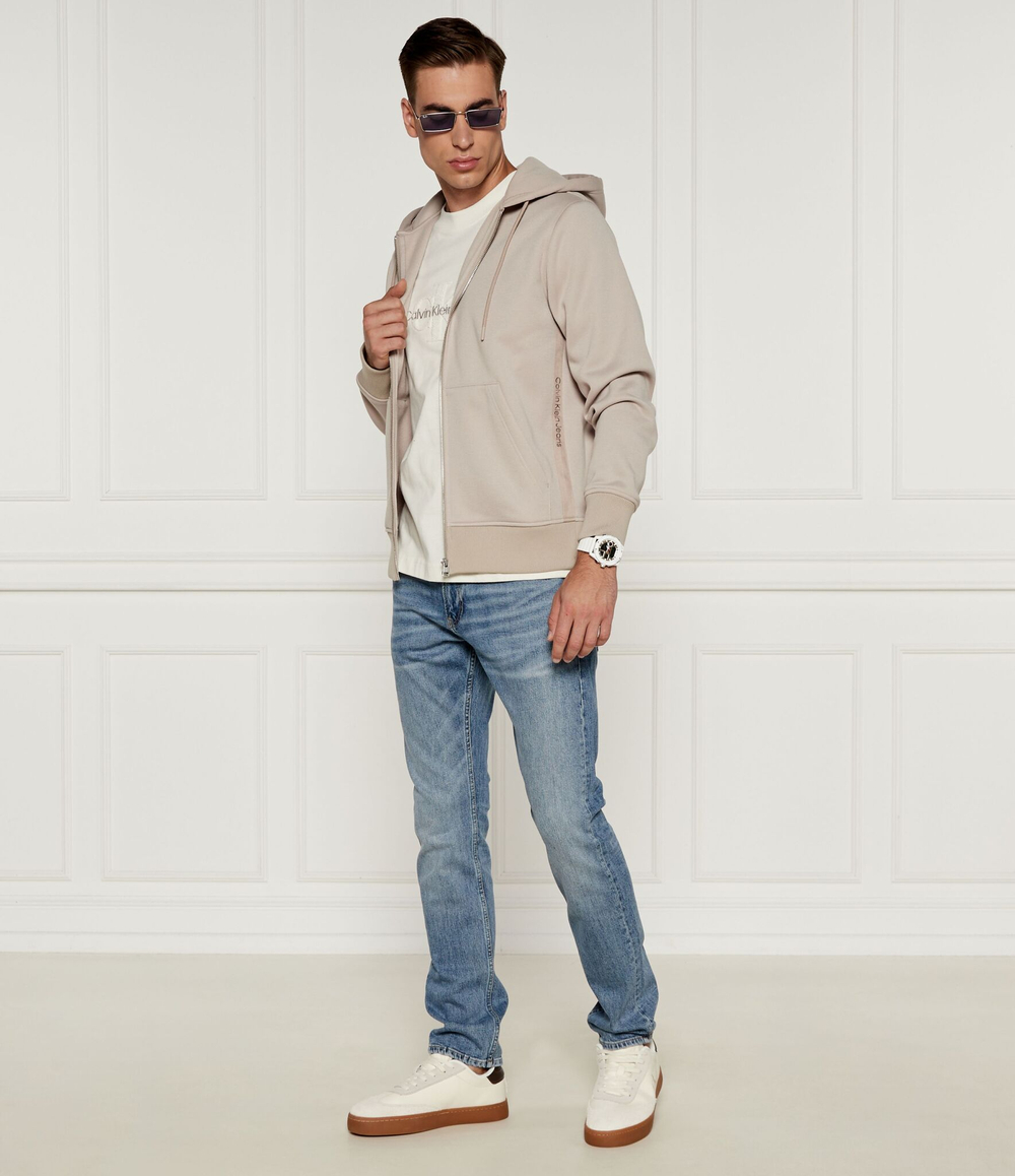 Кожаные кроссовки classic CALVIN KLEIN JEANS - экрю(YM0YM01272)