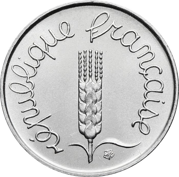 1 сантим 1961-2001 Франция
