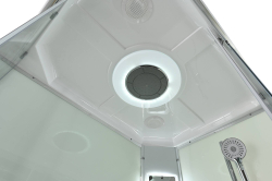 Душевая кабина AvaCan (АваКан) K2810LED с низким поддоном, с ГМ, с электрикой и LED освещением, 100х80х220