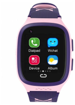Детские умные смарт-часы Smart Baby Watch LT31 4G с поддержкой Wi-Fi и GPS, HD камера, SIM card(Фиолетово/Розовый)