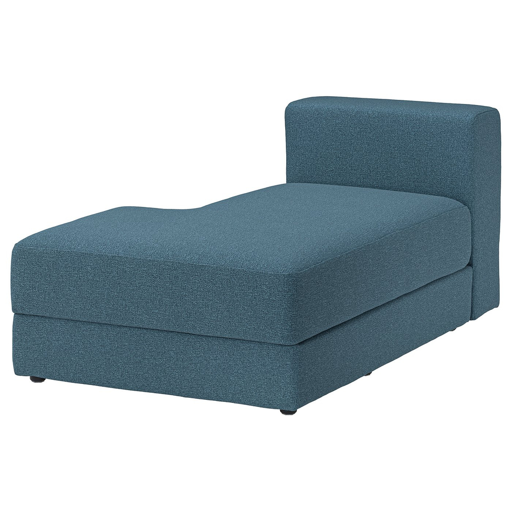 IKEA JÄTTEBO  (ИКЕА ЙЭТТЕБО)  -  Чехол на модуль-шезлонг, левый - Аксвалль тёмный серо-синий