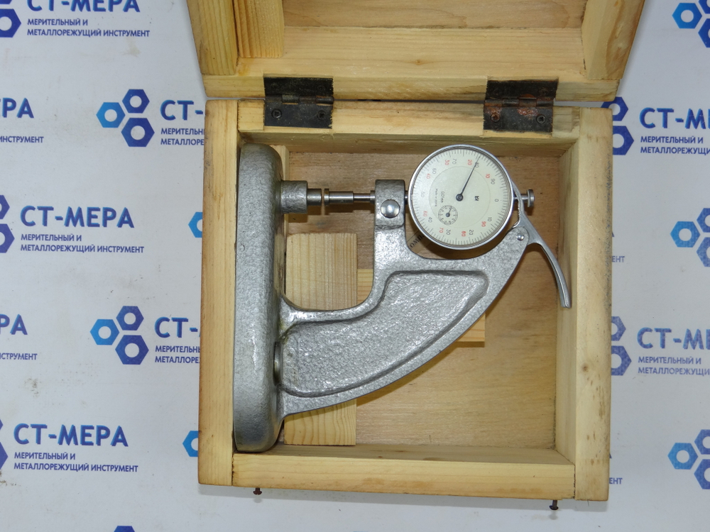 Толщиномер ТН-10-60 (0-10мм.) Цена деления 0.01мм. ГОСТ 11358-74