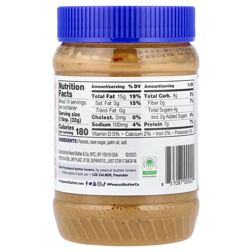 Peanut Butter & Co., спред с арахисовой пастой, Crunch Time®, 454 г (16 унций)
