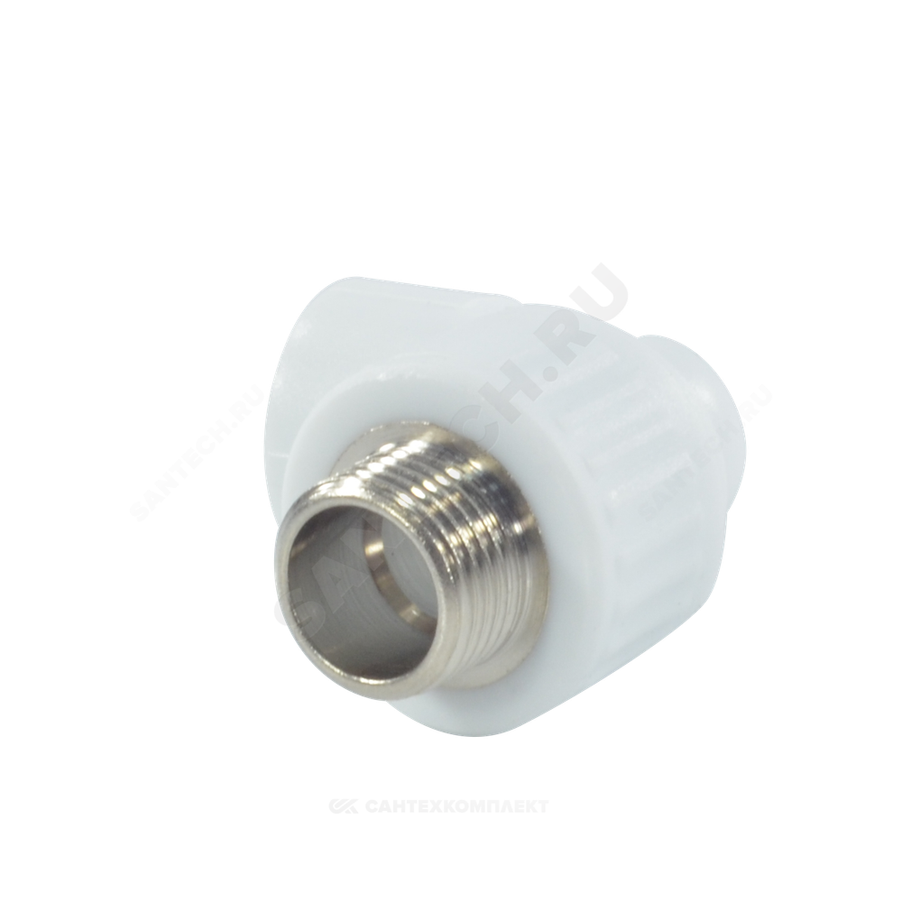 Угольник PP-R комбинированный белый Дн 32х3/4" НР VALFEX 10126132