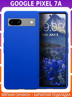 Мягкий Soft Touch чехол из силикона для GOOGLE PIXEL 7A с бархатной подкладкой