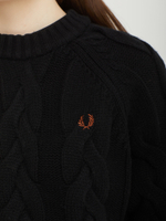 Женский Свитер Cable Knit Mock Neck