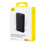 Внешний аккумулятор повербанк Black Power Bank 10000mAh 15W BASEUS