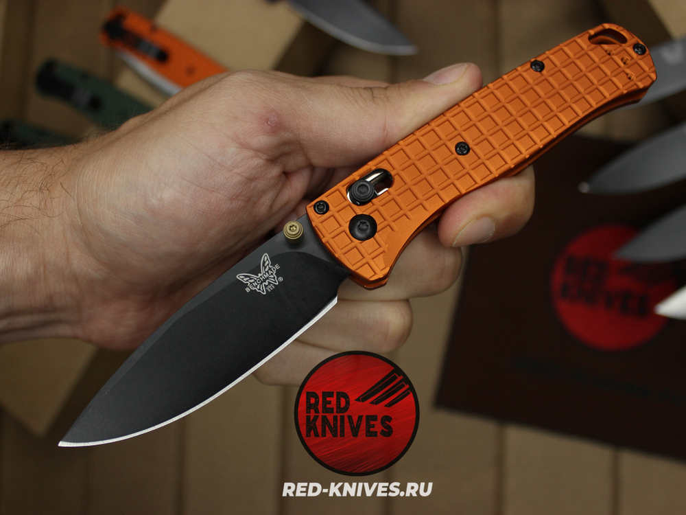 Нож Benchmade 535 Алюминий Frag A+++ - оранж рук., черный клинок RK/Н66
