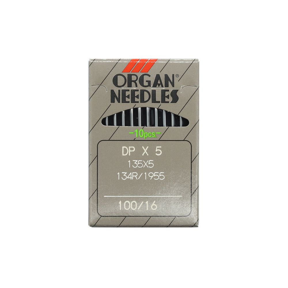 Иглы для промышленных швейных машин DPx5, №100, 10 шт, Organ
