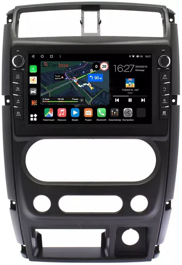 Магнитола для Suzuki Jimny 2005-2018 - Canbox 9-357 Android 10, Быстрая, CarPlay, 4G SIM-слот
