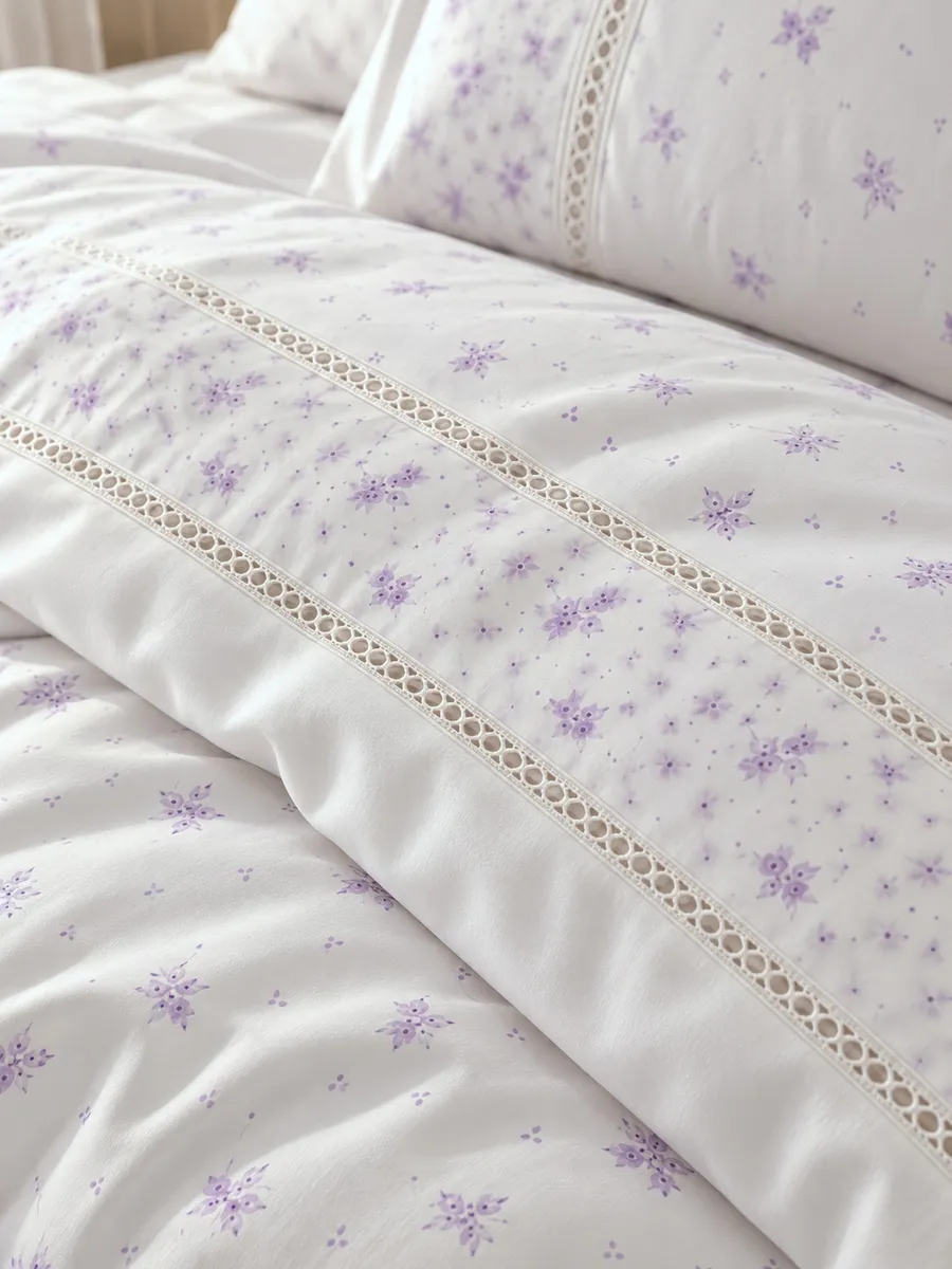Gelin Home КПБ 6 пр. FILIZ сиреневый цвет пододеяльник 200*220, простынь 240*260, наволочки 50*70 2шт, декоративные наволочки 50*70 2шт GLNN009 — фото 10