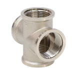 Крест латунь никель Ду 15 (1/2") ВР VALFEX VF.760.N.012