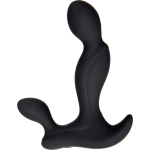 Черный вибростимулятор простаты Adam s Vibrating Triple Probe - 12,1 см. (Цвет: черный)