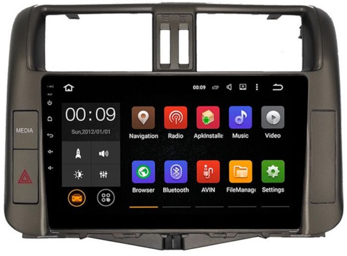 Магнитола для Toyota Land Cruiser Prado 150 2009-2013 (поддержка 360 - опция) - Airok RX-1114 Android 13, Быстрая, SIM-слот