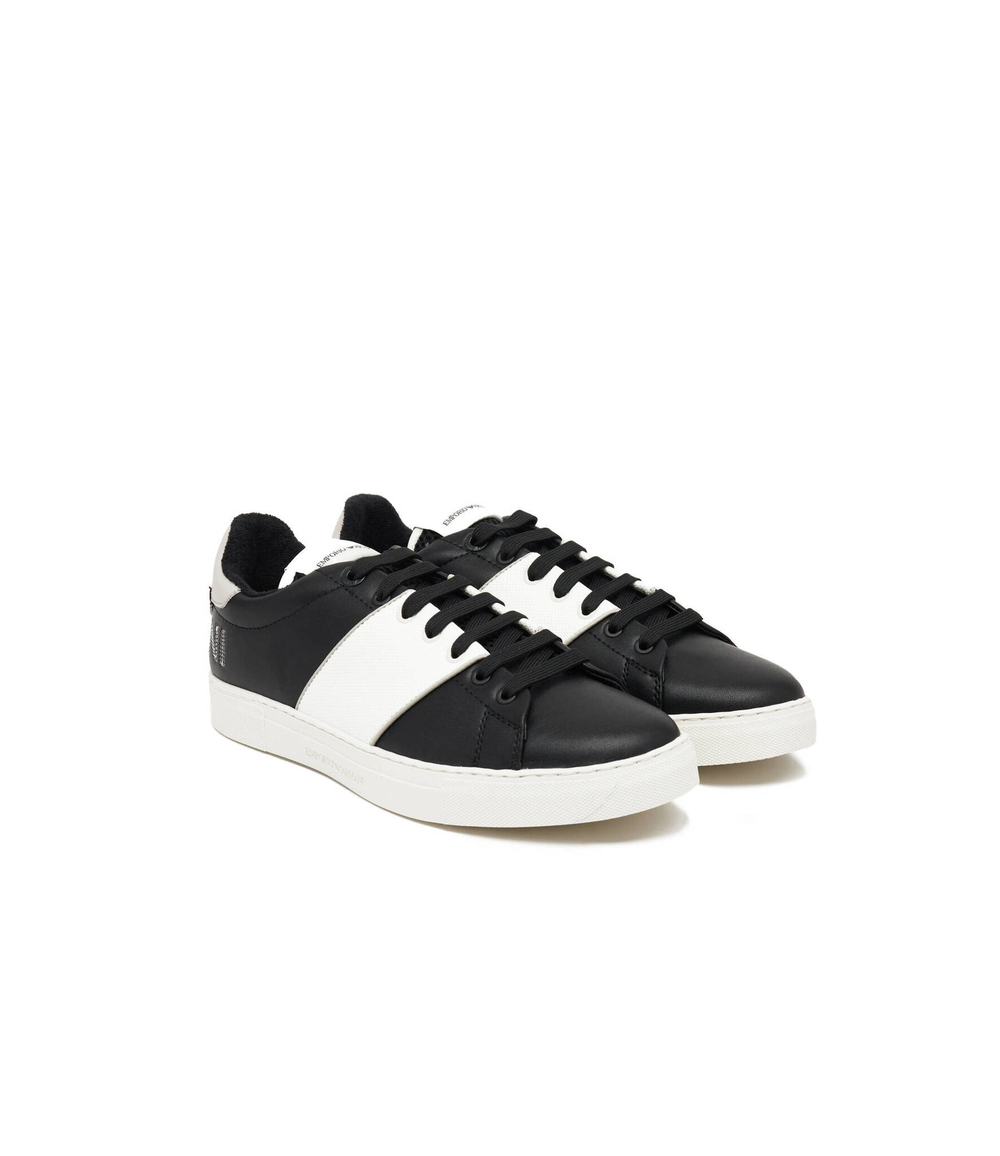 Кожаные кроссовки Emporio Armani - черный(X4X597 XN603)