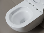 Унитаз подвесной Ceramicanova Вихрь (Whirl) торнадо 3.0 сиденье микролифт белый CN11007T