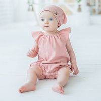 Песочник муслиновый с крылышками "Пудра" 0+