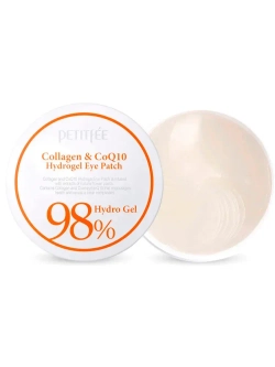 Petitfee Collagen & CoQ10 Hydrogel Eye Patch 60ea Гидрогелевые патчи с коллагеном и коэнзимом