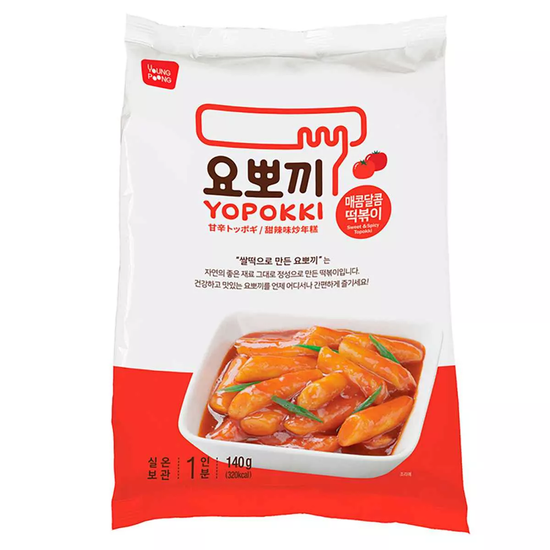 Рисовые клецки Young Poong Yopokki Sweet & Spicy Topokki с остро-сладким соусом, 140 г (Корея)