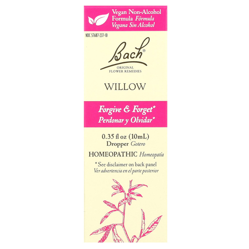 Bach, Original Flower Remedies, ива, 10 мл (0,35 жидк. унции)