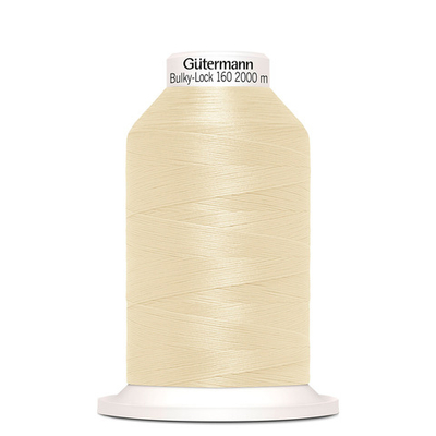 Нить текстурированная Gutermann Bulky-Lock 160 (2000 метров), 5 кат. | 414 св.кремово-бежевый