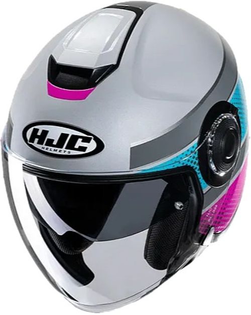 Купить Мотошлем Открытый HJC i40 Unova MC8SF / Бело-розовый