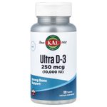 KAL, Ultra D-3, 250 мкг (10 000 МЕ), 120 таблеток