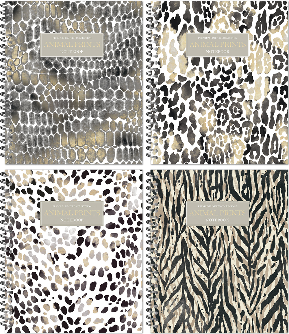 Тетрадь общая 48 листов на металлическом гребне "Animal Print"