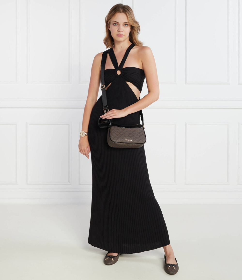 Кожаная сумка через плечо + поясная сумка Michael Kors - коричневый(32F3GJ6C8B)