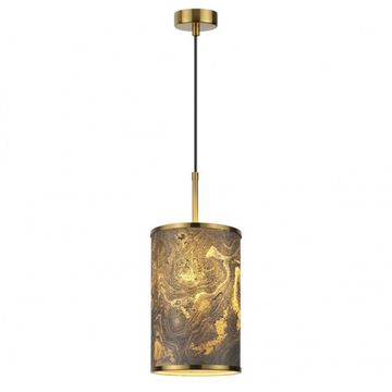 Подвесной светильник 1*Е27 5064/1A античная бронза/серо-бежевый Bergi Odeon Light