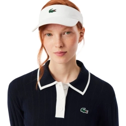 Женская Кофта теннисная Lacoste Polo Collar Stretch Sweater - navy blue/white