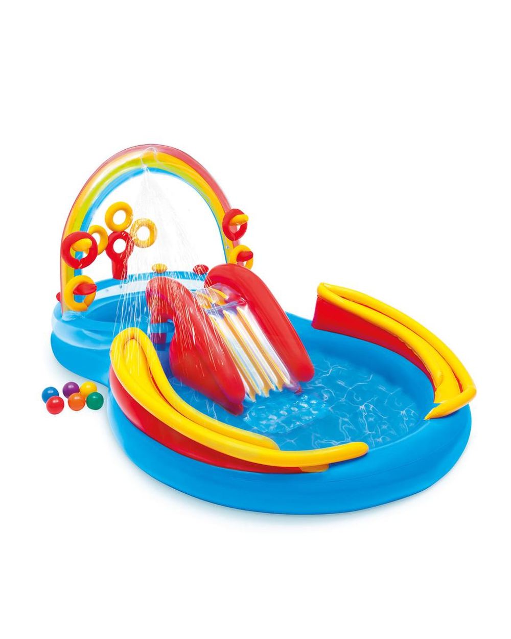 Игровой центр c бассейном Радуга от 3 лет 297*193*135 см Intex 57453/720676