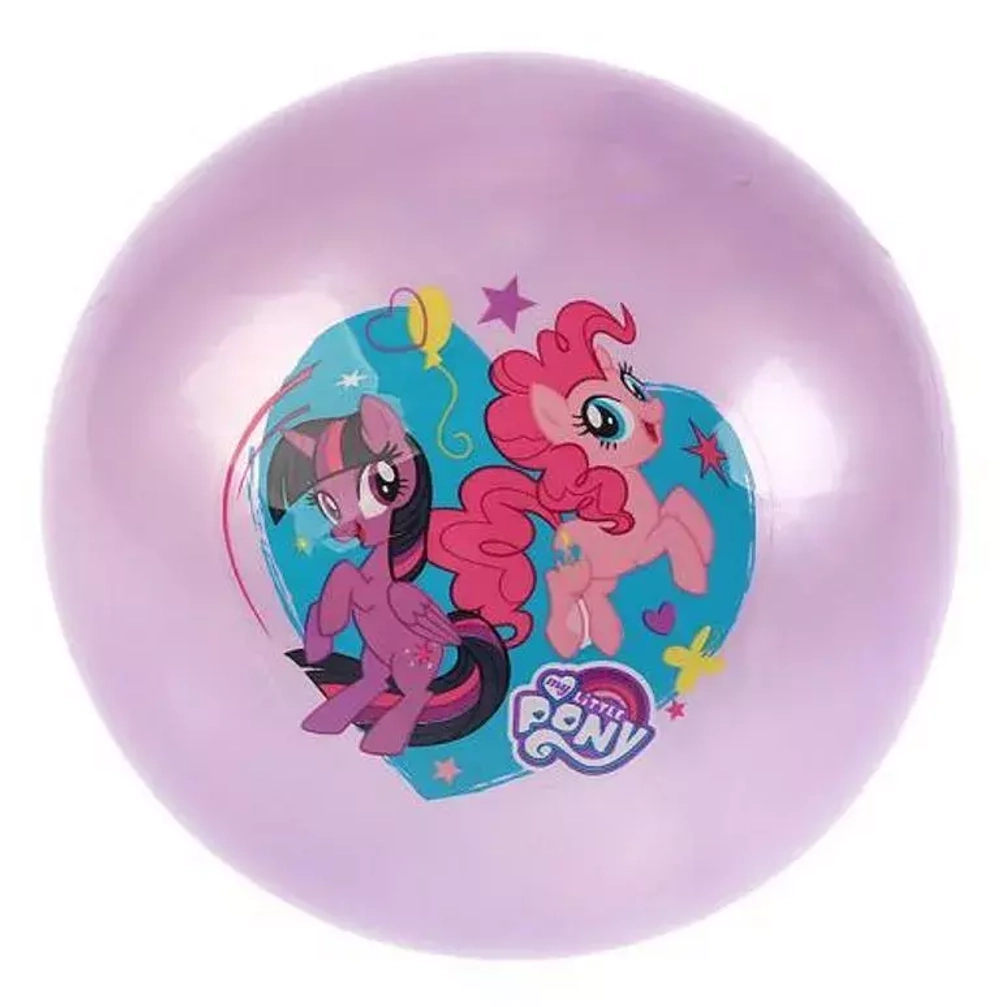 268585/Мяч "Играем вместе" "Hasbro. Мой маленький пони" 23см, цвет в ассорт. в сетке (русс. уп)/AD-9