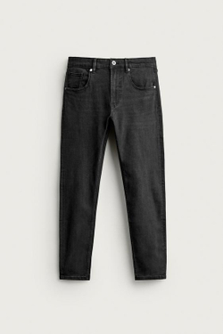ZARA ДЖИНСЫ SKINNY FIT С РАЗРЕЗАМИ, ЧЕРНЫЙ