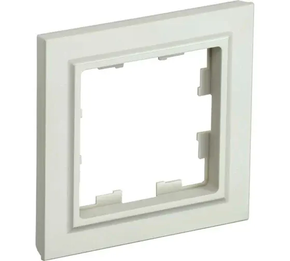 IEK BRITE BASE Бежевый Рамка 1-м РУ-1-БрКр