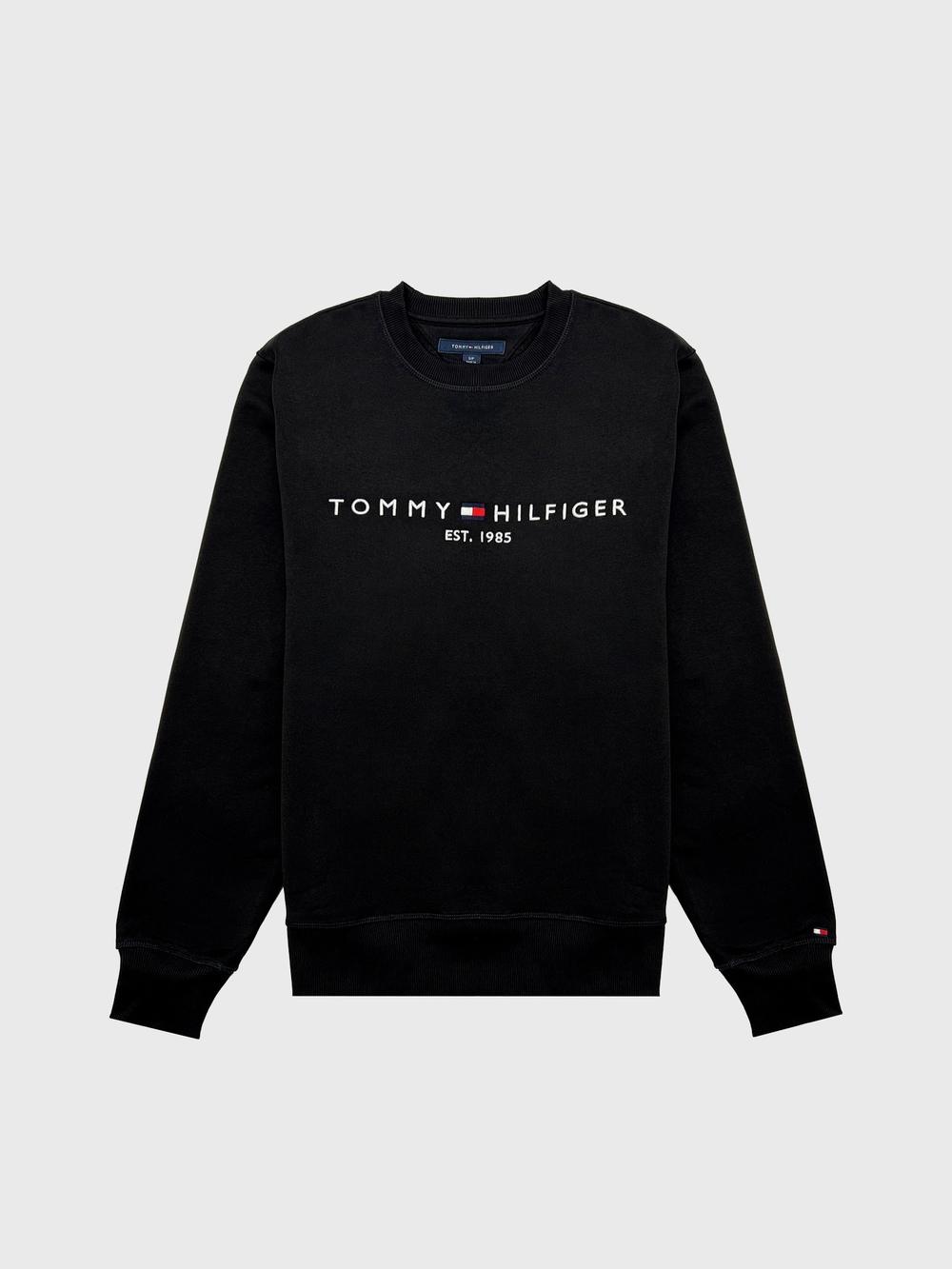 Свитшот Tommy Hilfiger Embroidered Tommy Logo Black