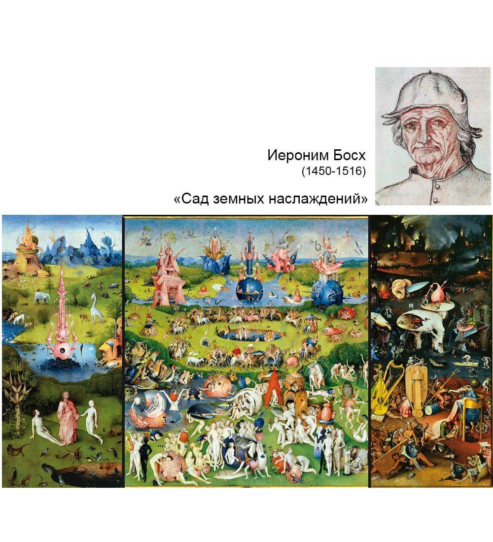 pr-JB11 Фрагмент триптиха «Сад земных наслаждений» И.Босх (Museum.Parastone)