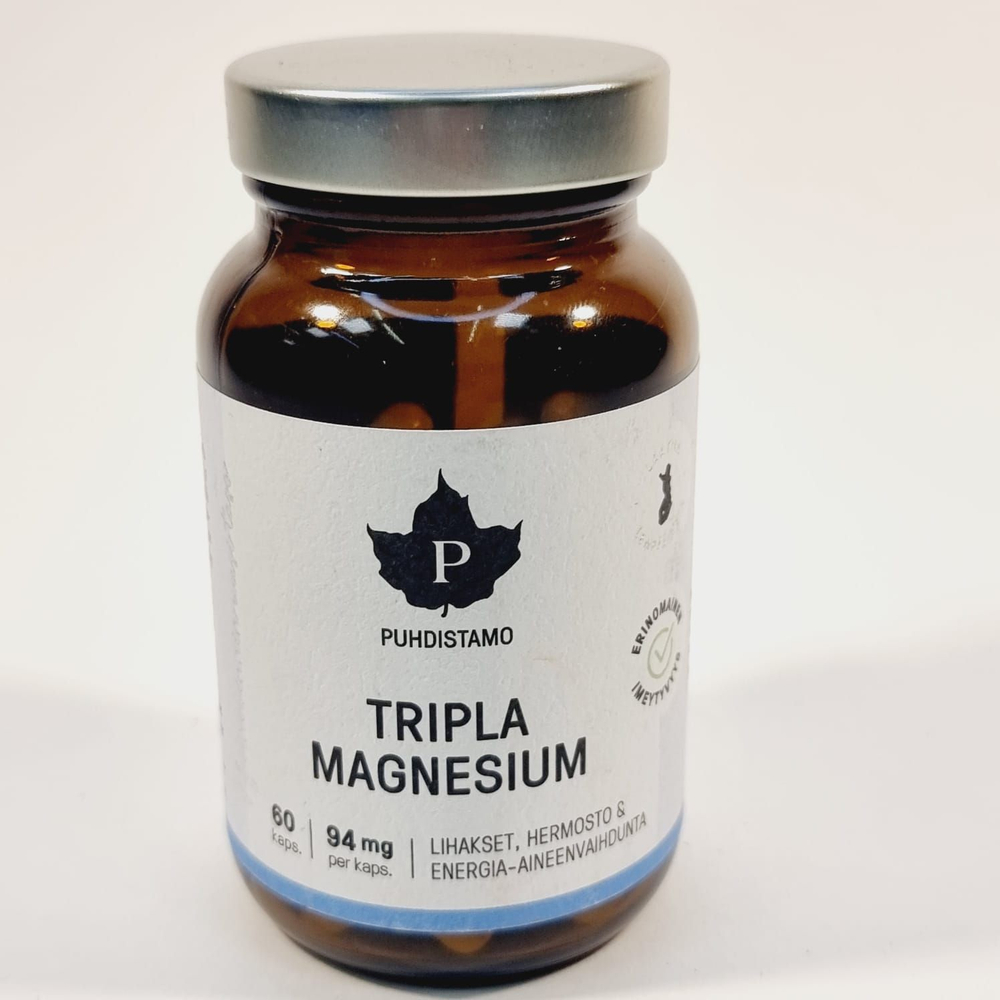 Магний Puhdistamo Tripla Magnesium 60 шт (из Финляндии)