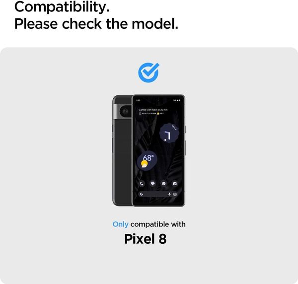 Защитное стекло Spigen Tempered Glass Screen Protector для Google Pixel 8 - (2 Pack)