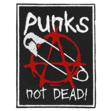 Нашивка Punks Not Dead булавка (002)