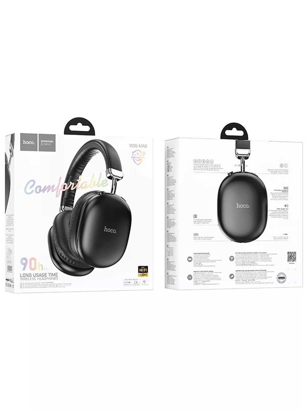 Наушники беспроводные W35 Max Bluetooth полноразмерные