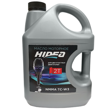 Масло мотор. 2T полусинт. Hidea NMMA TC-W3 4л Синее