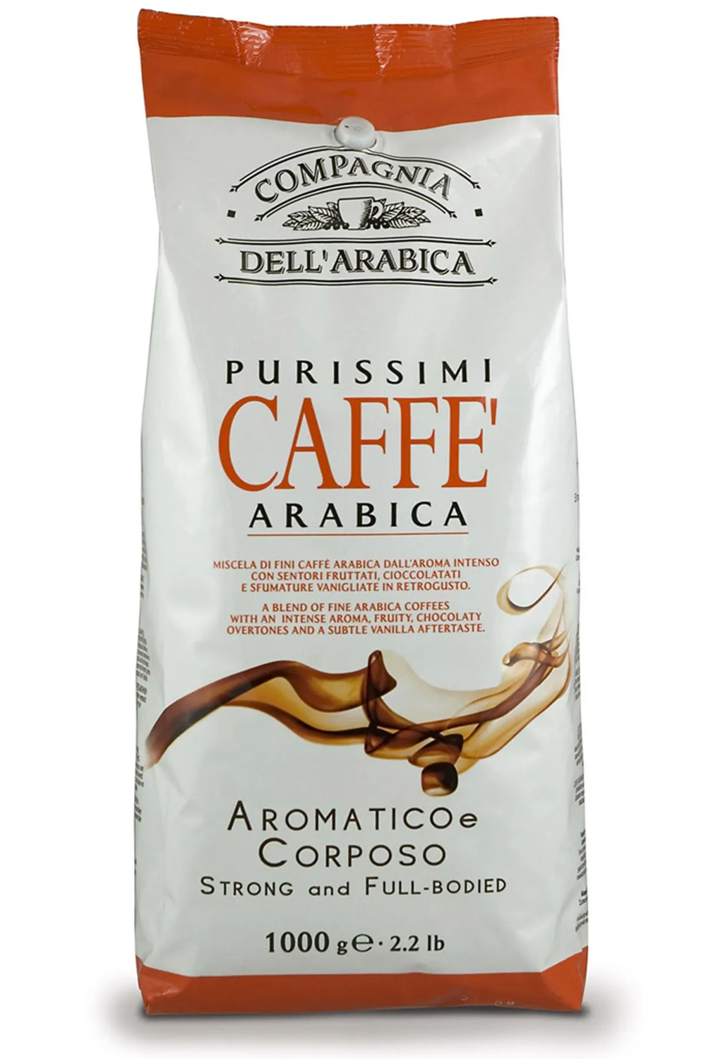 Кофе в зернах Compagnia Dell`Arabica Purissimi Arabica Aromatico Corposo, 1 кг (Компания Дель Арабика)
