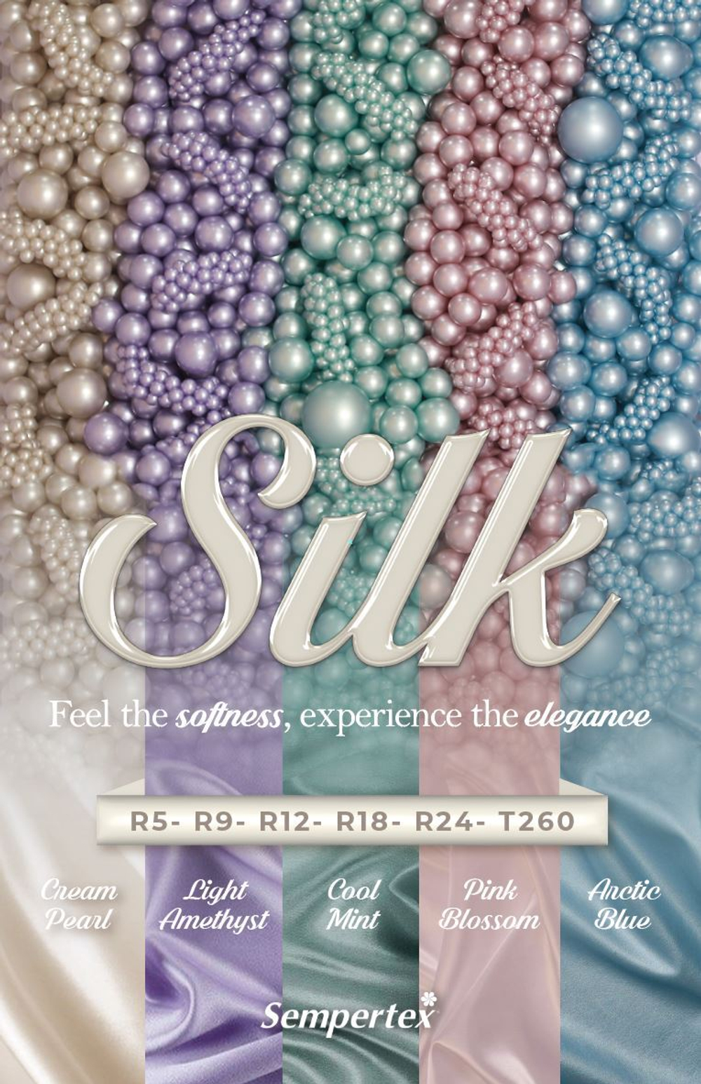 Шар 18" Кремовый жемчуг, шелк / Silk Cream Pearl 873