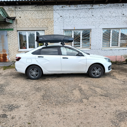 Автобокс Way-box Cobra 480 на крышу Lada Vesta седан