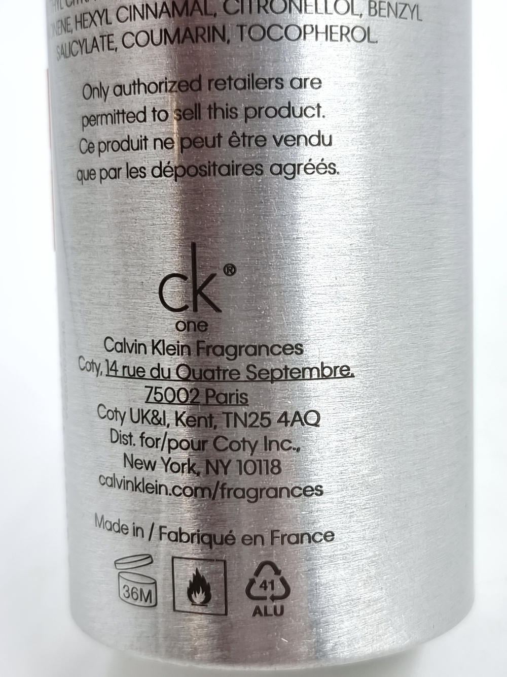Calvin Klein Дезодорант-спрей парфюмированный CK One 150 мл (Из Финляндии)