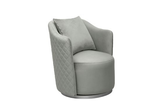 Кресло Verona вращающееся, велюр мятный Colt025-MINT/хром 70*77*80см